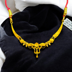 GCN22K- WGT: 3.010 BIS CERTIFIED HUID HALLMARK 916 22KT GOLD NECKLACE 1 PIECE WITH FREE ADJUSTABLE TASSEL FOR WOMEN.(E9XVGQ)