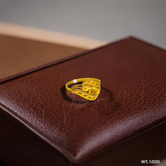 LADIES RING- (SIZE: 15) WGT: 1.020 GM APPROX BIS CERTIFIED HUID HALLMARK 916 22KT GOLD RING FOR WOMEN 1 PIECE.(6BP6Y9)