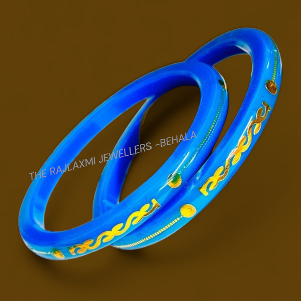 EYE CACHE FEROZA (FACEBOOK VIRAL POLA) GOLDEN DETAILING LAMINATION POLA PATTERN DESIGN 1 PAIR FOR WOMEN - NON EXCHANGEABLE ITEM (GET ANY DESIGN AS PER AVAILABILITY)