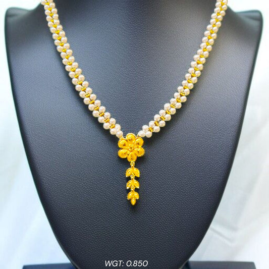 (GMP22) BIS CERTIFIED WGT: 0.850 GM APPROX HUID HALLMARK 916 22KT GOLD MOTI PENDANT 1 PIECE FOR YOUR BEAUTIFUL WIFE.