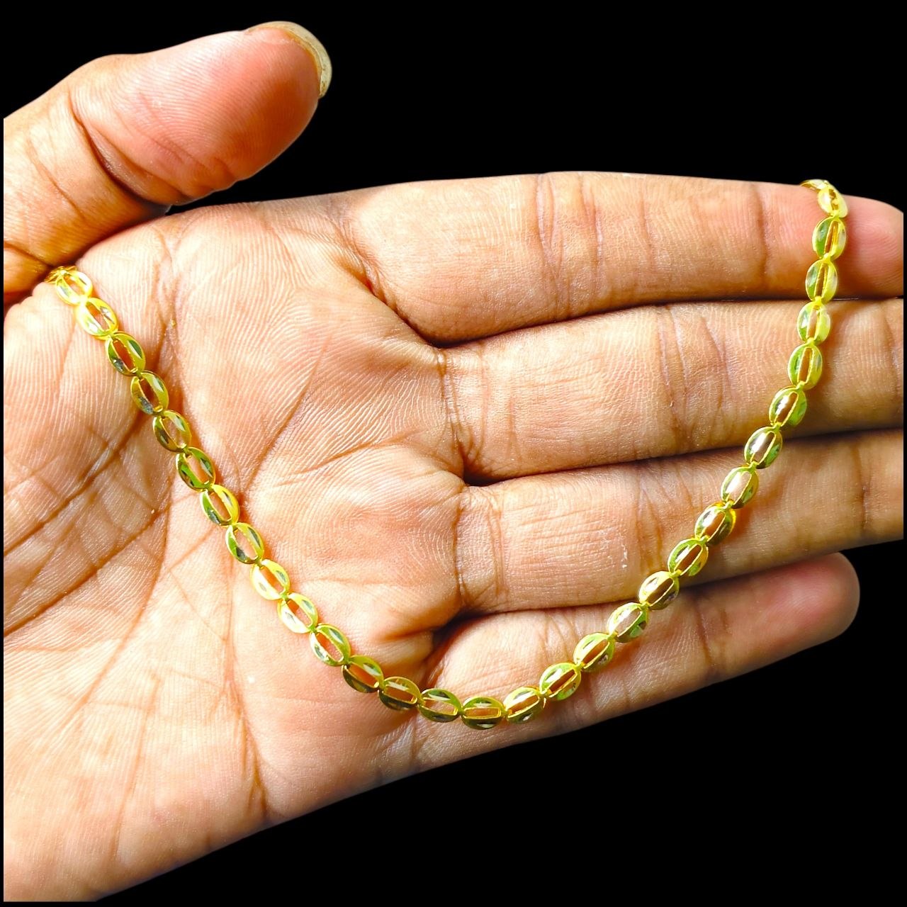 GOLD CHAIN- (WGT: 6.450 GM APPROX) BIS CERTIFIED HUID HALLMARK 9KT GOLD CHAIN (22 INCH) 1 PIECE FOR UNISEX.