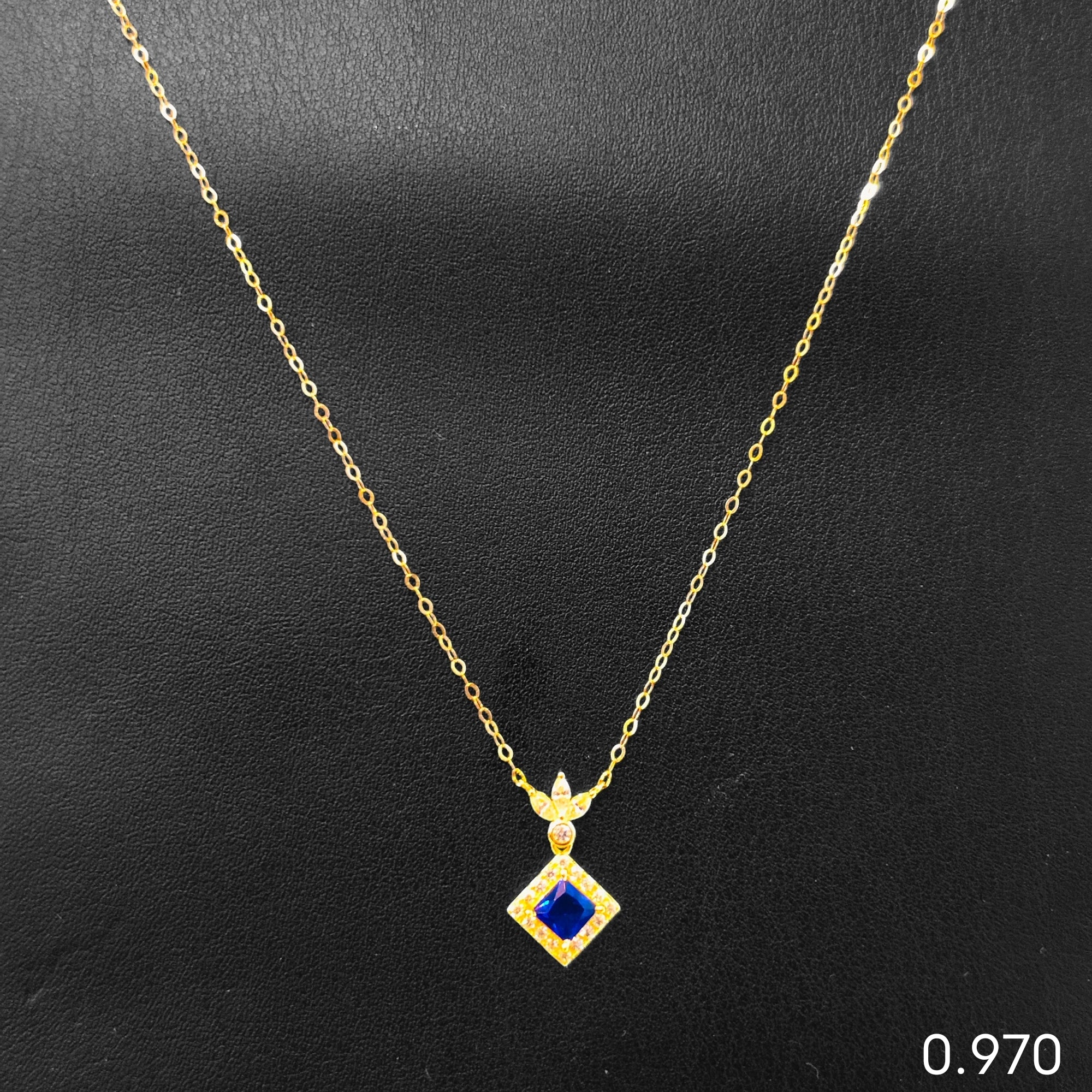 VIRAL TOFU CHAIN (GCH) TRJ WGT: 0.970 GM APPROX 18KT HUID HALLMARK GOLD CHAIN WITH PENDANT 1 PIECE 18 INCH (FOR SPECIAL GIFT ONLY) NOT FOR DAILY USE.