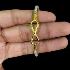 GOLD NOA- (WGT: 1.100 GM APPROX) BIS CERTIFIED HUID HALLMARK 9KT GOLD BRACELET NOA BADHANO BANGLES 1 PIECE FOR WOMEN.