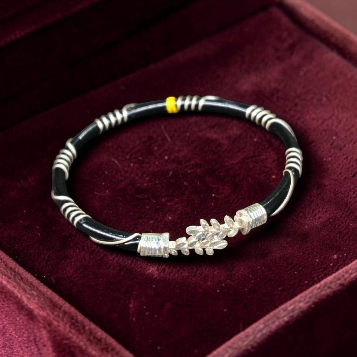 SNA92-(SIZE: 25) BIS HALLMARK 925 SILVER NOA BANGLES FOR WOMEN 1 PIECE - SOLD ON FIXED PRICE (LIFETIME EXCHANGE VALUE 50% ON PURCHASE PRICE)