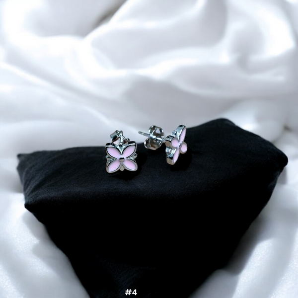 BABY JEWELLERY SILVER STUD - STERLING 925 HALLMARK SILVER STUD EARRINGS FOR WOMEN (1 PAIR) FOR REGULAR WEAR (SOLD ON MRP).