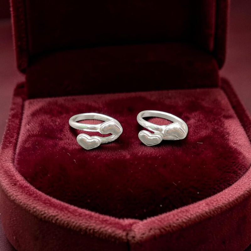 SILVER TOE RING- CERTIFIED BIS HUID HALLMARK 925 SILVER TOE RING (BICHIYA) 1 PAIR FOR REGULAR USE- (SOLD ON MRP).