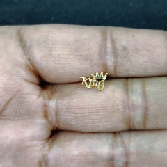 STUD EARRING BOYS- WGT: 0.230 GM APPROX BIS CERTIFIED HUID HALLMARK 9KT GOLD STUD EARRINGS FOR MEN (SINGLE PIECE) FOR REGULAR USE.