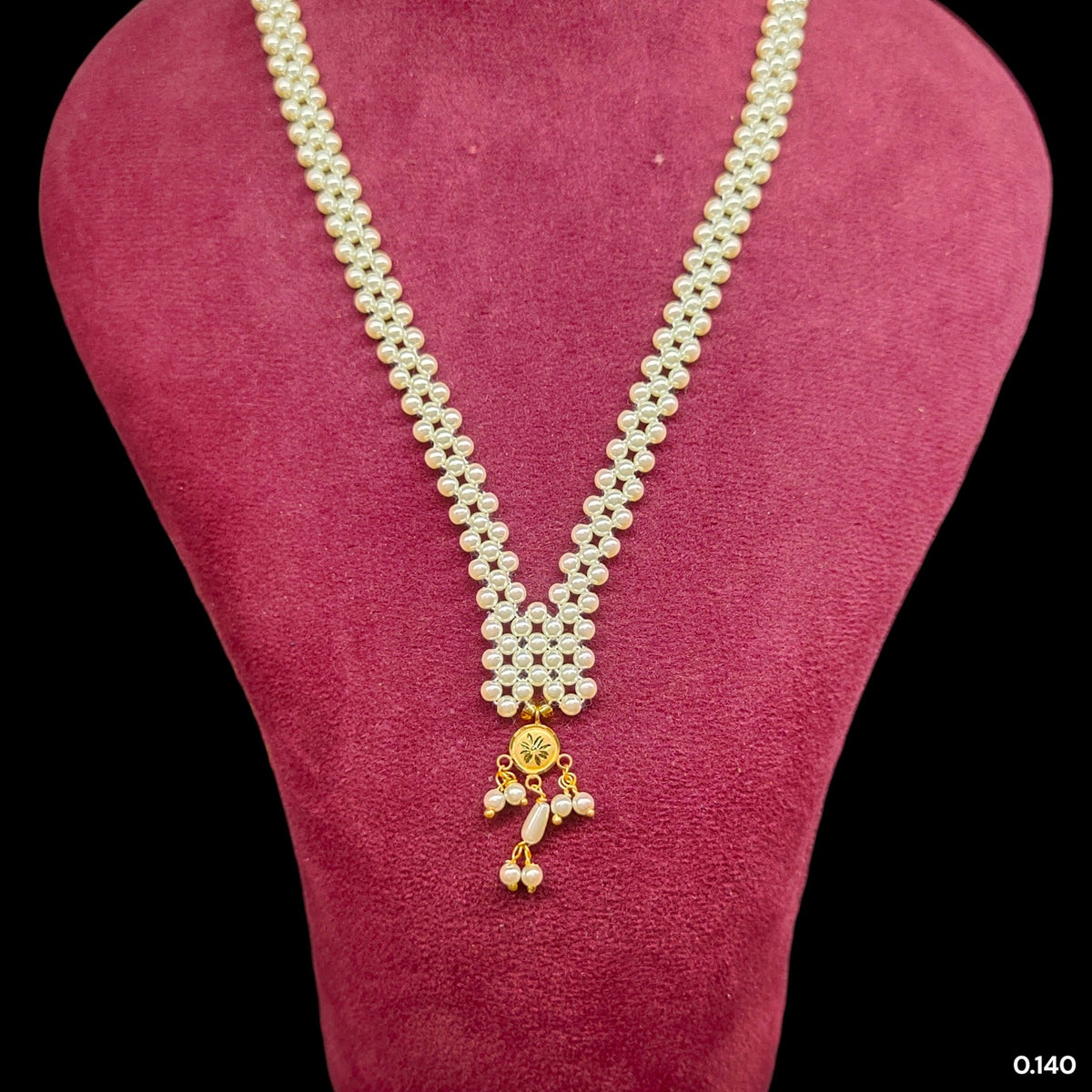 GMP9K- WGT: 0.140 GM APPROX CERTIFIED BIS HUID HALLMARK 375 9KT GOLD MOTI PENDANT 1 PIECE FOR WOMEN.(H9W5UN)