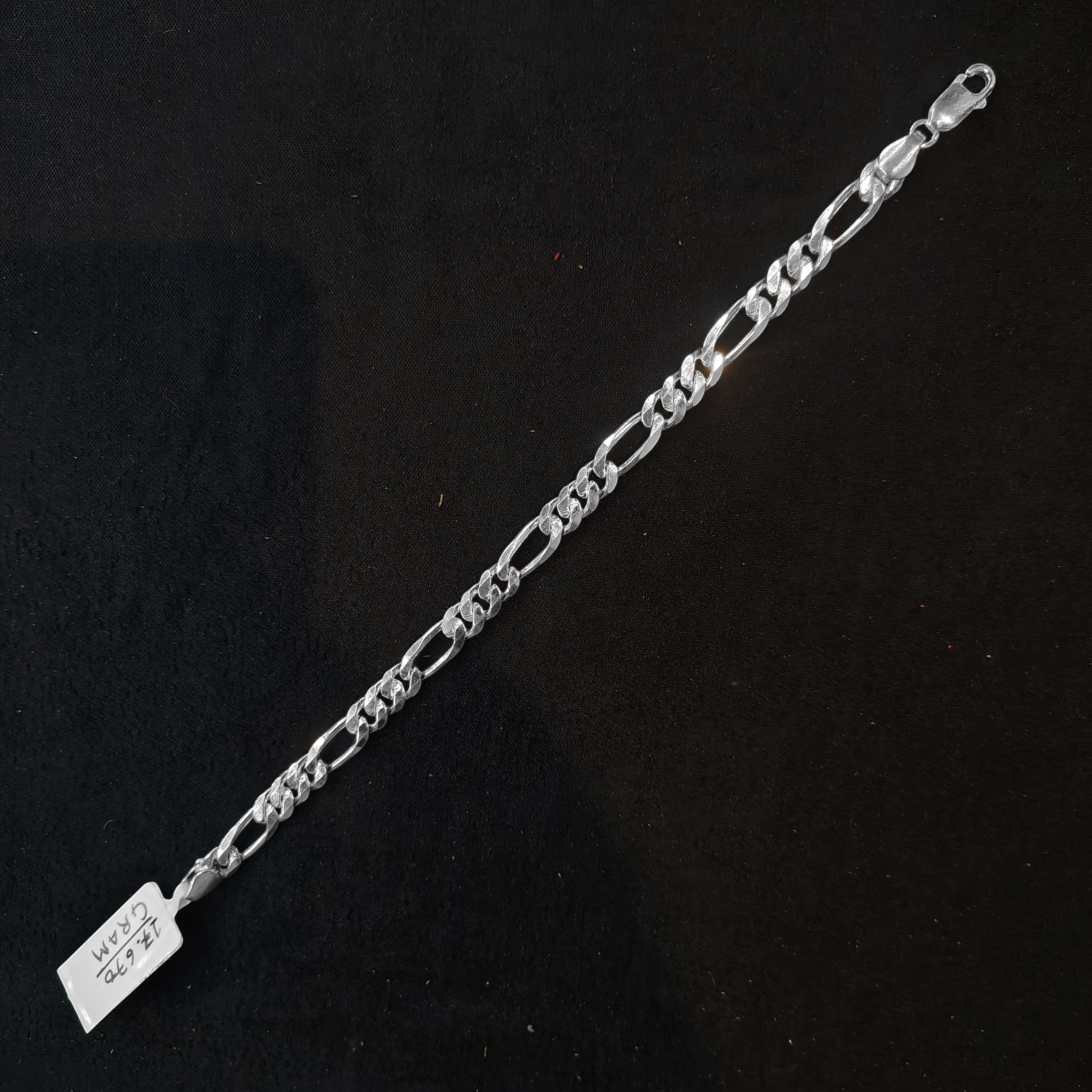 (SWL) RAJLAXMI 625 SILVER WRISTLET WGT: 17.670 GRAM 8.5" INCH FOR UNISEX 1 PIECE (REGULAR USE)