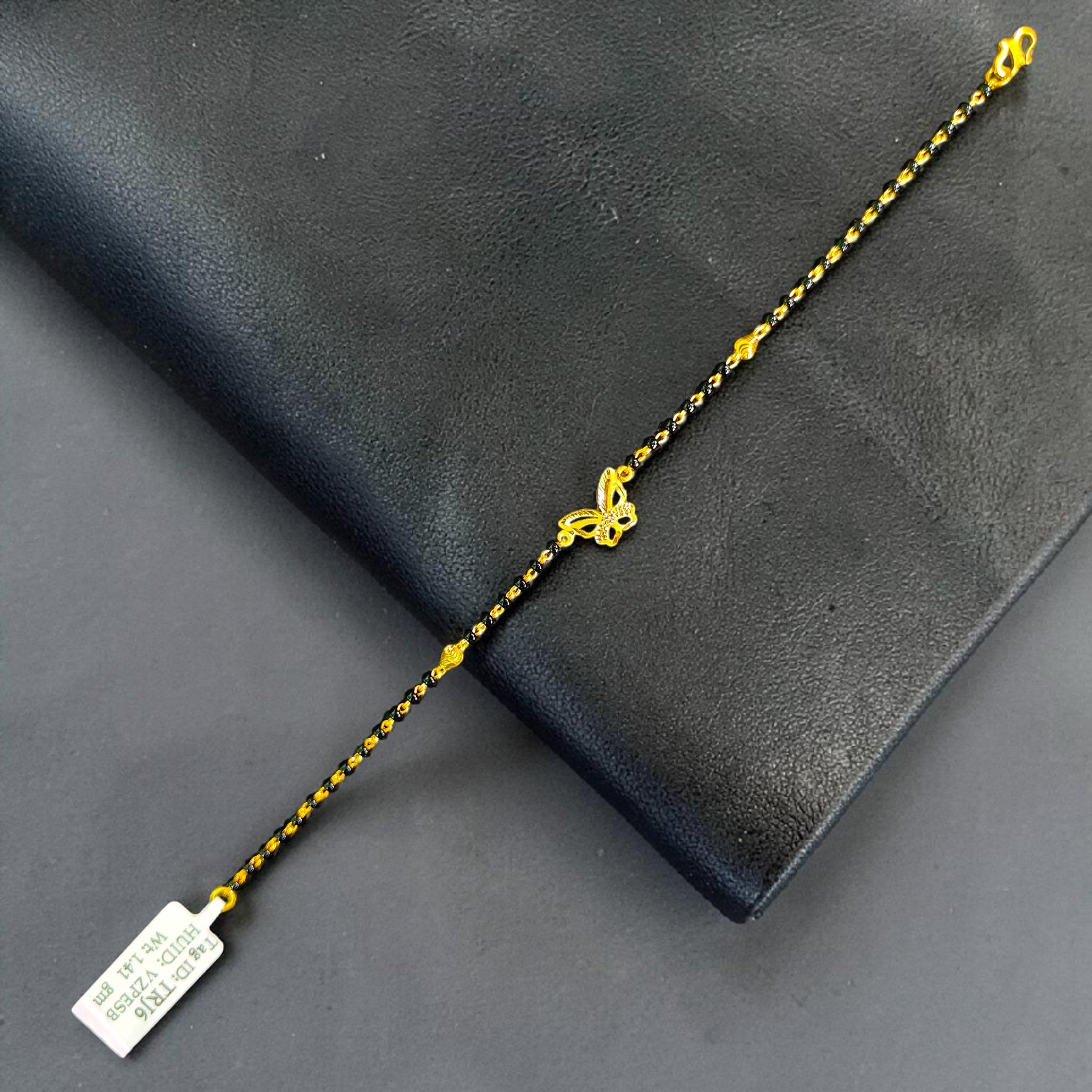 GOLD WRISTLET- 7.5" BIS CERTIFIED HUID HALLMARK 375 9KT GOLD WRISTLET APPROX WGT: 1.410 FOR WOMEN.