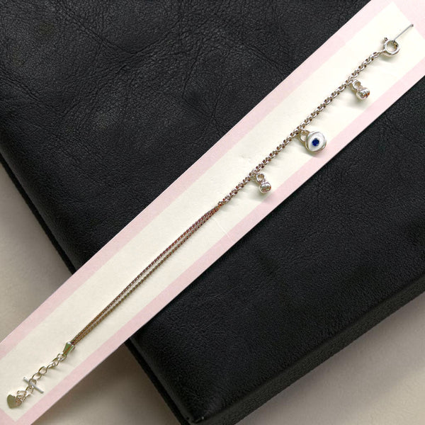 SILVER WRISTLET - BANKOK IMPORTED HALLMARK 925 SILVER WRISTLET FOR WOMEN 1 PIECE- (ADJUSTABLE FREE SIZE) SOLD ON MRP.