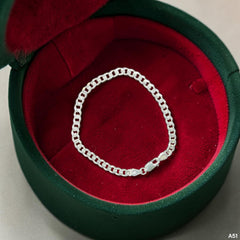 SILVER WRISTLET- (A51) (WGT: 11.400 GM APPROX) BIS HALLMARK 925 SILVER WRISTLET FOR MEN 8