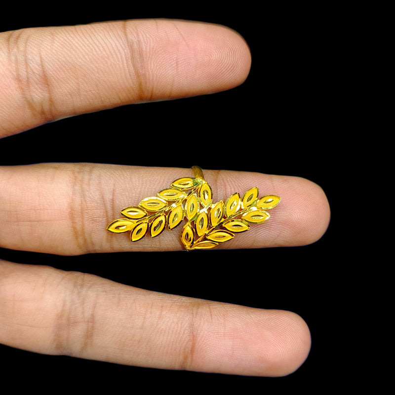 LADIES RING- (KETJ2X)-(SIZE: 17 ) WGT: 1.900 GM APPROX BIS CERTIFIED HUID HALLMARK 916 22KT GOLD RING FOR WOMEN 1 PIECE.