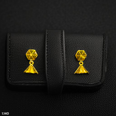 GOLD EARRINGS- WGT: 1.140 GM APPROX BIS CERTIFIED HUID HALLMARK 9KT GOLD EARRINGS 1 PAIR FOR WOMEN.