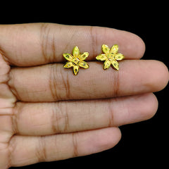 GOLD SUIDHAGA- (NKJWHW)-(JWDRH1) (WGT: 1.030 GM APPROX) BIS CERTIFIED HUID HALLMARK 9KT GOLD SUIDHAGA EARRINGS (1 PAIR) FOR WOMEN.