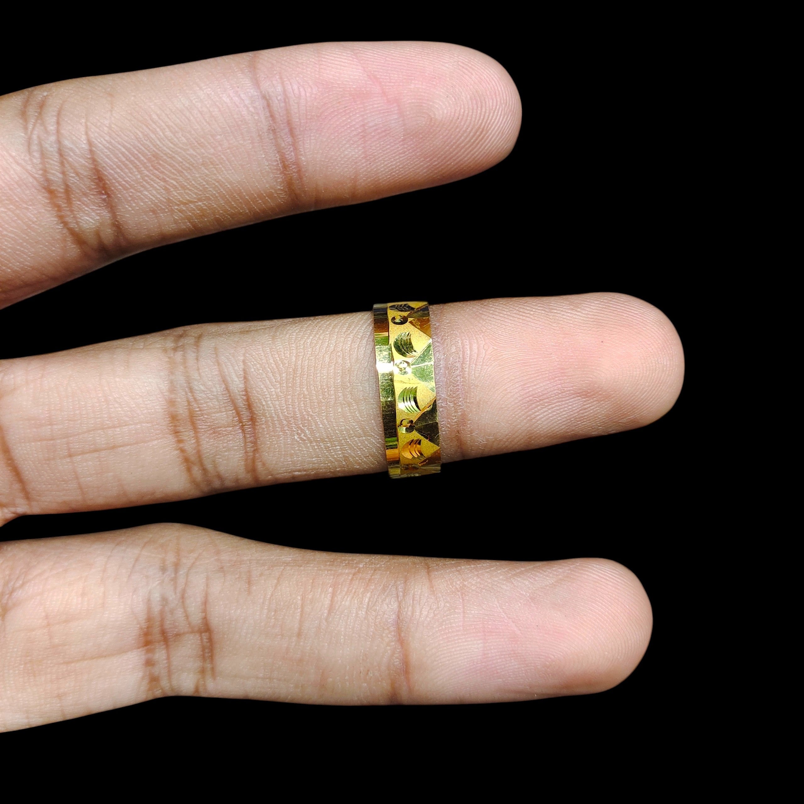 LADIES RING- (SIZE: 20 ) WGT: 1.820 GM APPROX BIS CERTIFIED HUID HALLMARK 916 22KT GOLD RING FOR WOMEN 1 PIECE.
