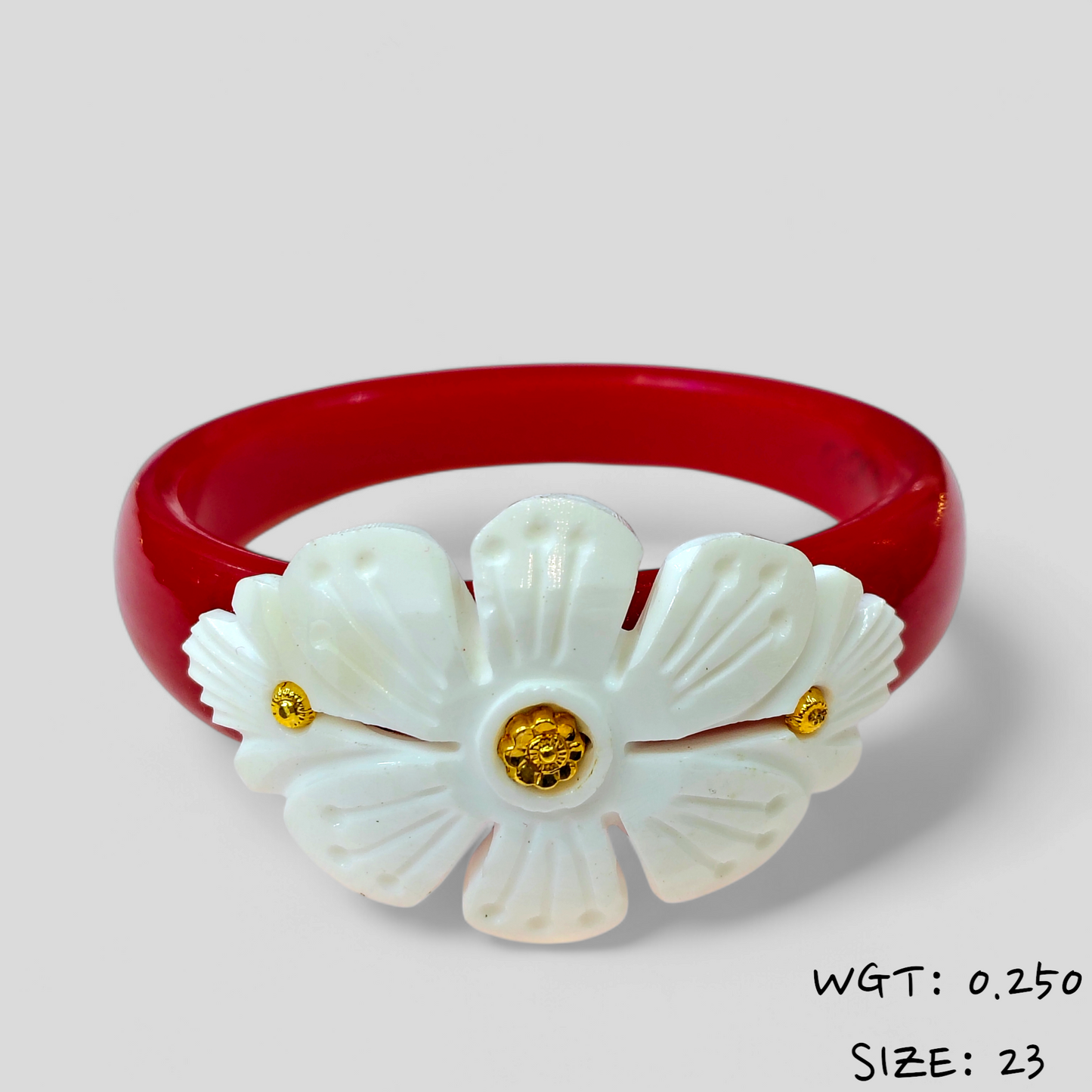 TILOTAMA SAKHA POLA (SIZE: 23) WGT: 0.250 GM APPROX. HUID HALLMARK 22KT GOLD POLA BANGLES 1 PIECE FOR GIFTING.(NP)