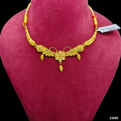 GOLD NECKLACE- (C9GUIV)-(WGT: 2.688 GM APPROX) BIS CERTIFIED HUID HALLMARK 375 9KT GOLD NECKLACE 1 PIECE FOR WOMEN WITH FREE ADJUSTABLE TASSEL.