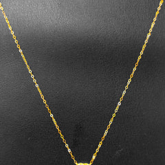 VIRAL TOFU CHAIN (GCS) TRJ WGT: 0.750 GM APPROX 18KT HUID HALLMARK GOLD CHAIN WITH PENDANT 1 PIECE 18 INCH (FOR SPECIAL GIFT ONLY)NOT FOR DAILY USE.(SOLD ON MRP)