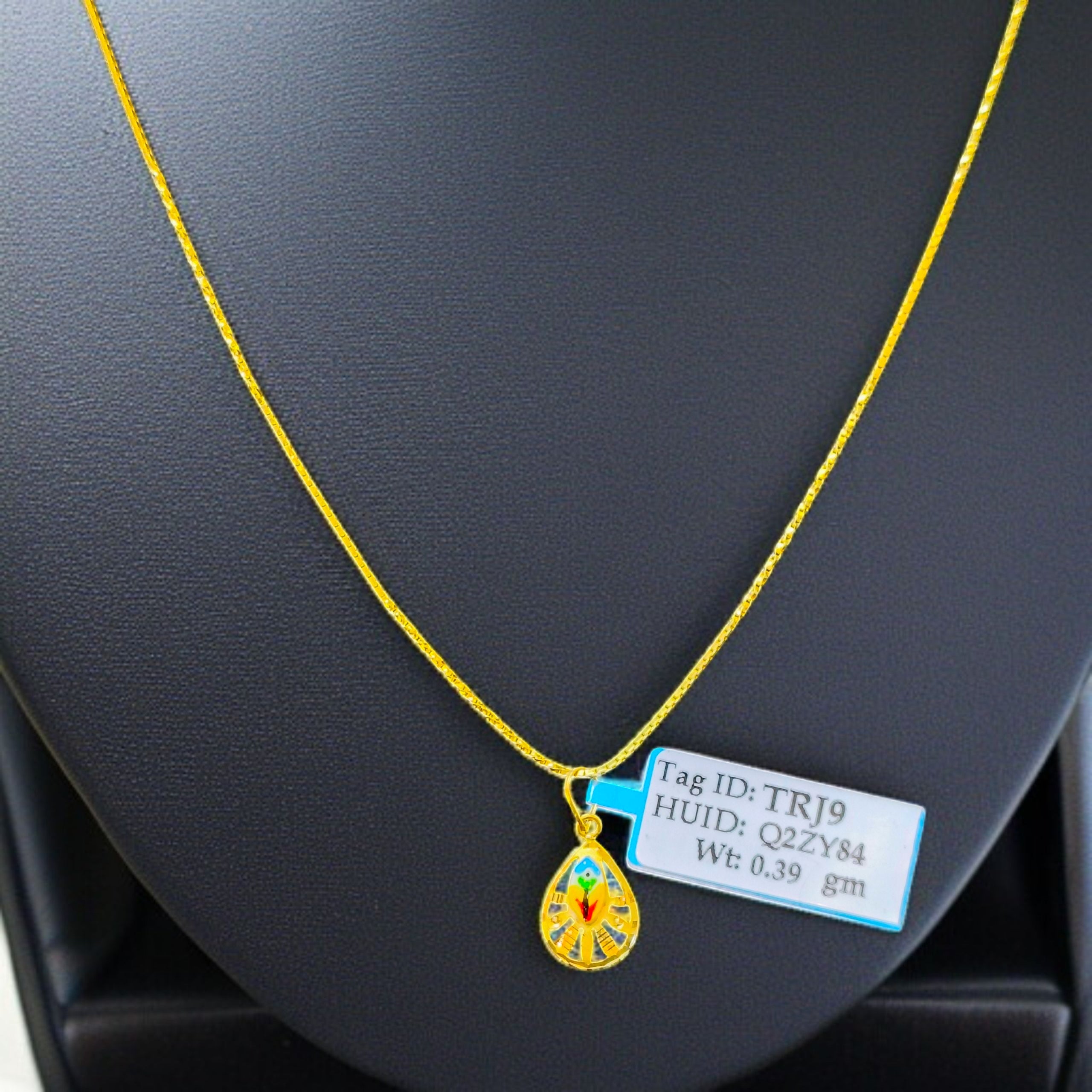 (GLP22) LOCKET WGT: 0.390 GM APPROX BIS CERTIFIED HUID HALLMARK 916 22KT GOLD LOCKET 1 PIECE FOR UNISEX (CHAIN NOT INCLUDED).