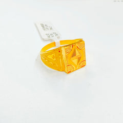 SIZE:26 (WGT: 2.610 GRAM APPROX) BIS CERTIFIED HUID HALLMARK 916 22KT GOLD GENTS FINGER RING FOR MENS 1 PIECE.