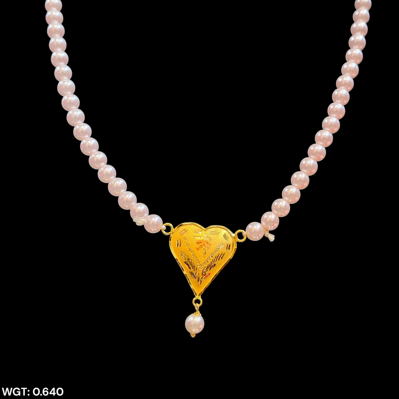 GMP22K- BIS CERTIFIED WGT: 0.640 GM APPROX HUID HALLMARK 916 22KT GOLD MOTI PENDANT 1 PIECE FOR YOUR BEAUTIFUL WIFE.