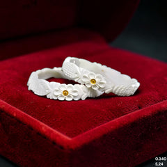 GSB9K- (AIEJQS)-(MBVZGU) (SIZE:24) (WGT: 0.340 GM APPROX) BIS CERTIFIED HUID HALLMARK 375 9KT GOLD SAKHA BADHANO 1 PAIR FOR WOMEN NOT FOR REGULAR USE.
