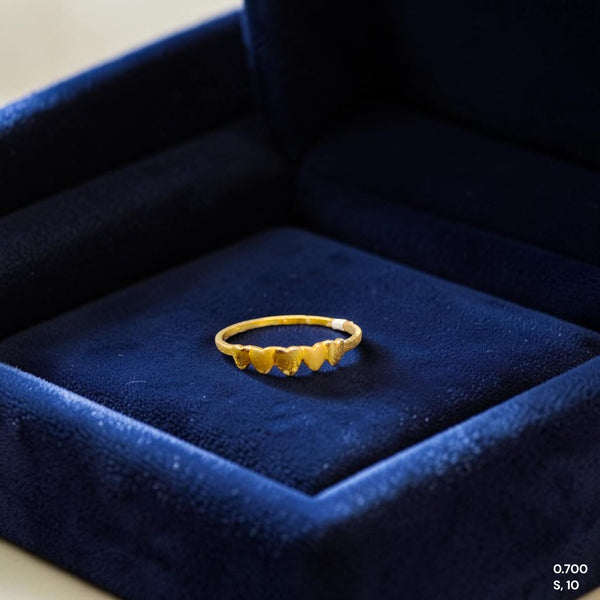 LADIES RING- (SIZE: 10) WGT: 0.700 GM APPROX 14KT HALLMARK GOLD RING FOR WOMEN 1 PIECE.
