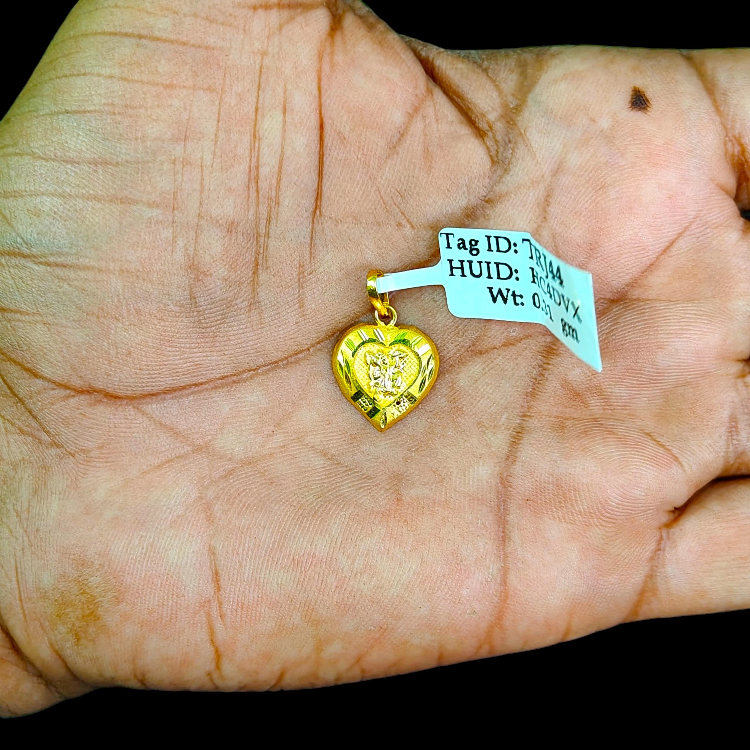 GOLD LOCKET - (WGT: 0.310 GM APPROX) BIS CERTIFIED HUID HALLMARK 9KT GOLD LOCKET 1 PIECE. (CHAIN NOT INCLUDED).