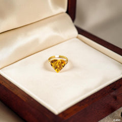 BABY JEWELLERY- TRJ WGT: 0.450 GM APPROX 22KT HUID HALLMARK GOLD BABY FINGER RING 1 PIECE FOR RICE CEREMONY & BIRTHDAY.