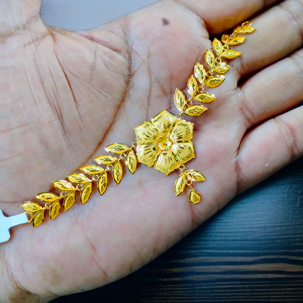 (GCN22) BIS CERTIFIED HUID HALLMARK 916 22KT GOLD NECKLACE CHOKER (APPROX WGT: 2.800 GM) 1 PIECE FOR WOMEN.