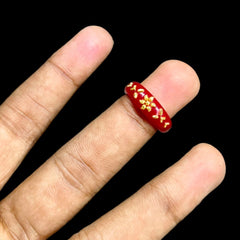 POLA RING-SIZE 9 (WGT: 0.110 GM APPROX) CERTIFIED BIS HALLMARK 916 22KT GOLD POLA RING 1 PIECE (BEST FOR DAILY WEAR OR GIFTING YOUR LOVE ONE).