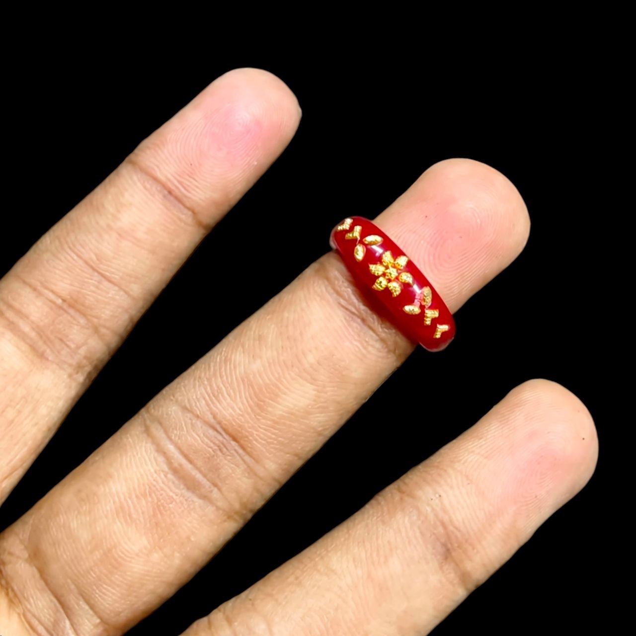POLA RING-SIZE 9 (WGT: 0.110 GM APPROX) CERTIFIED BIS HALLMARK 916 22KT GOLD POLA RING 1 PIECE (BEST FOR DAILY WEAR OR GIFTING YOUR LOVE ONE).
