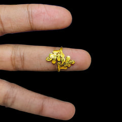 LADIES RING- (SZLDR6)-(SIZE: 15 ) WGT: 1.150 GM APPROX BIS CERTIFIED HUID HALLMARK 916 22KT GOLD RING FOR WOMEN 1 PIECE.