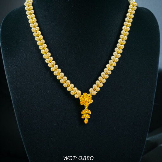 (GMP22) BIS CERTIFIED WGT: 0.880 GM APPROX HUID HALLMARK 916 22KT GOLD MOTI PENDANT 1 PIECE FOR YOUR BEAUTIFUL WIFE.