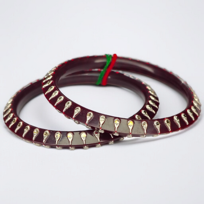 SAKHA POLA- COFFEE LITE KANKAN DESIGN 995 ORIGINAL SILVER POLA BANGLES FOR WOMEN 1 PAIR - SOLD AS MRP BY RAJLAXMI (FUTURE EXCHANGE VALUE 30% ON PURCHASE PRICE).