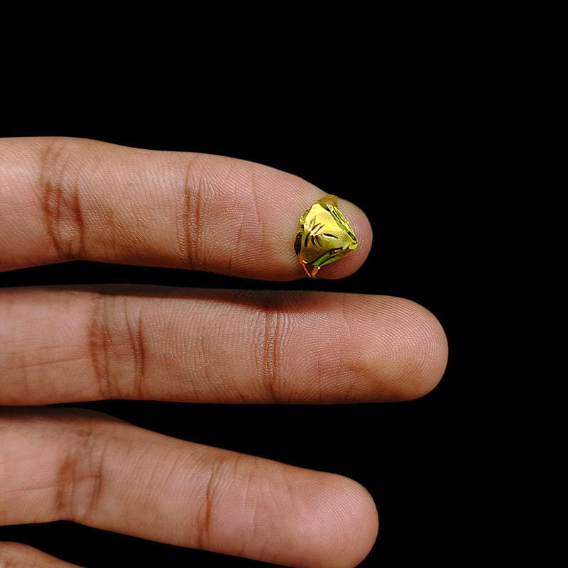 BABY JEWELLERY- TRJ (S6TPZJ) (WGT: 0.230 GM APPROX) 375 9KT HUID HALLMARK GOLD BABY FINGER RING 1 PIECE FOR RICE CEREMONY & BIRTHDAY.