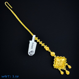 TRJ WGT: 3.110 GM APPROX 22KT HUID HALLMARK GOLD TICKLY (MANGTIKA) 1 PIECE FOR MARRIAGE.