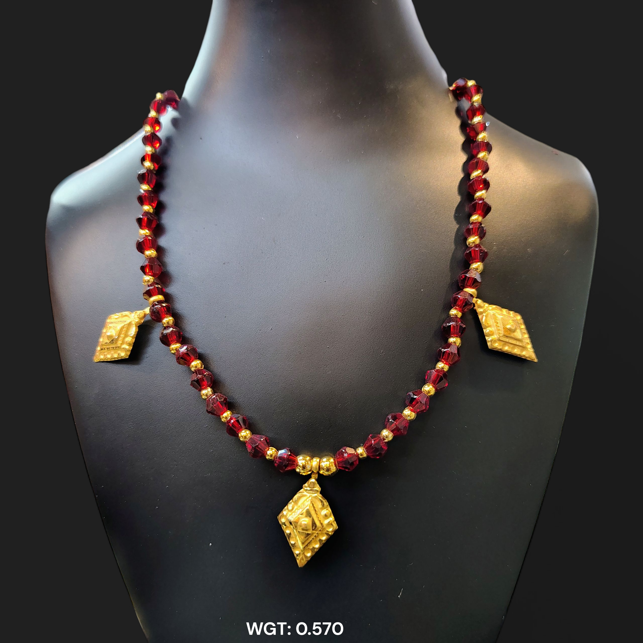 (GSH9) TRJ WGT: 0.570 GM APPROX BIS CERTIFIED HUID HALLMARK 9KT GOLD SELIHAR FOR WOMEN 1 PIECE FOR REGULAR USE.
