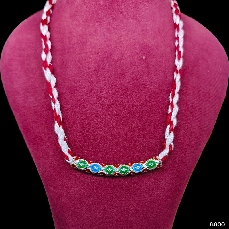SILVER HASULI PENDANT- (A150) (WGT: 6.600 GM APPROX) BIS HALLMARK CERTIFIED 925 SILVER HASULI PENDANT (1 PIECE) BEAUTIFUL FOR WOMEN.