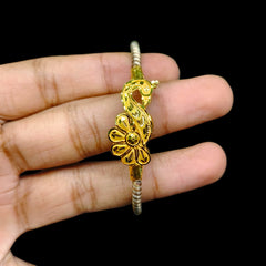 GOLD NOA- (V1HL8R)-(SIZE: 25) (WGT: 1.540 GM APPROX) BIS CERTIFIED HUID HALLMARK 9KT GOLD BRACELET NOA BADHANO BANGLES 1 PIECE FOR WOMEN.