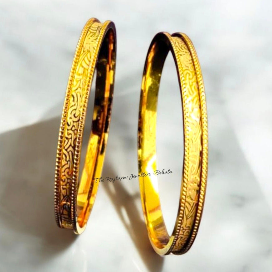 (GSN22) HUID HALLMARK 22KT GOLD DISCO SOCKET CHURI APPROX. WGT: 0.350 GM 1 PAIR FOR WOMEN (NO FOR REGULAR USE- ONLY OCCASION PURPOSE)