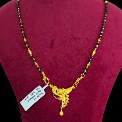 GOLD PENDANT- WGT: 0.810 GM APPROX 22KT HUID HALLMARK GOLD PENDANT MANGALSUTRA 1 PIECE WITH TASSEL.