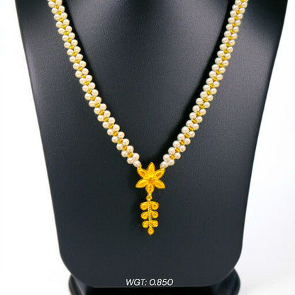 (GMP22) BIS CERTIFIED WGT: 0.850 GM APPROX HUID HALLMARK 916 22KT GOLD MOTI PENDANT 1 PIECE FOR YOUR BEAUTIFUL WIFE.