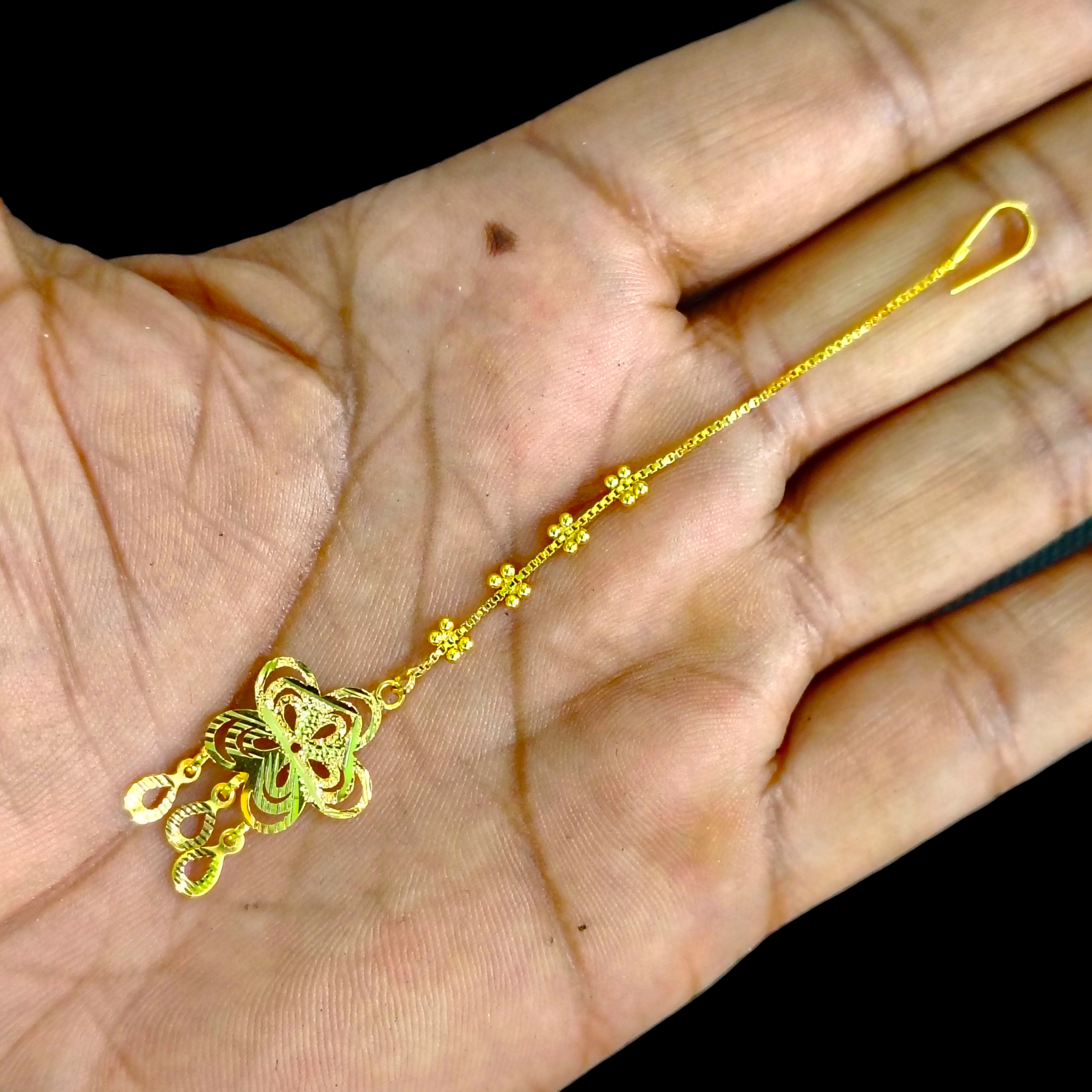 GOLD TICKLY- BIS CERTIFIED WGT: 1.020 GM APPROX HUID HALLMARK 375 9KT GOLD TICKLY (MANGTIKA) 1 PIECE FOR MARRIAGE.