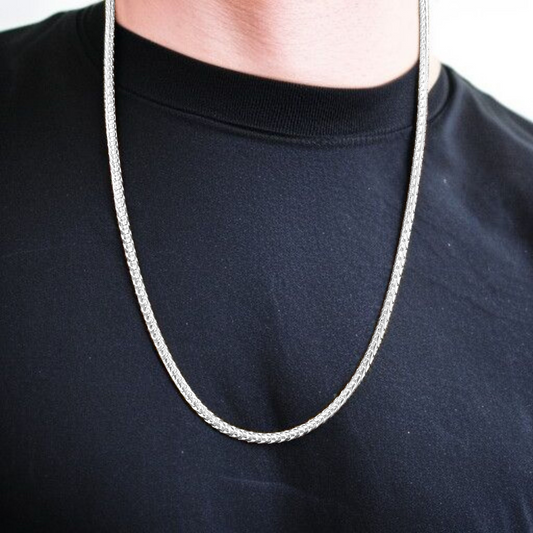 (SLCN) SILVER CHAIN 22 INCH - 625 SILVER CHAIN WGT: 15.870 GM APPROX 1 PIECE (UNISEX DESIGN) FOR MEN AND WOMEN.