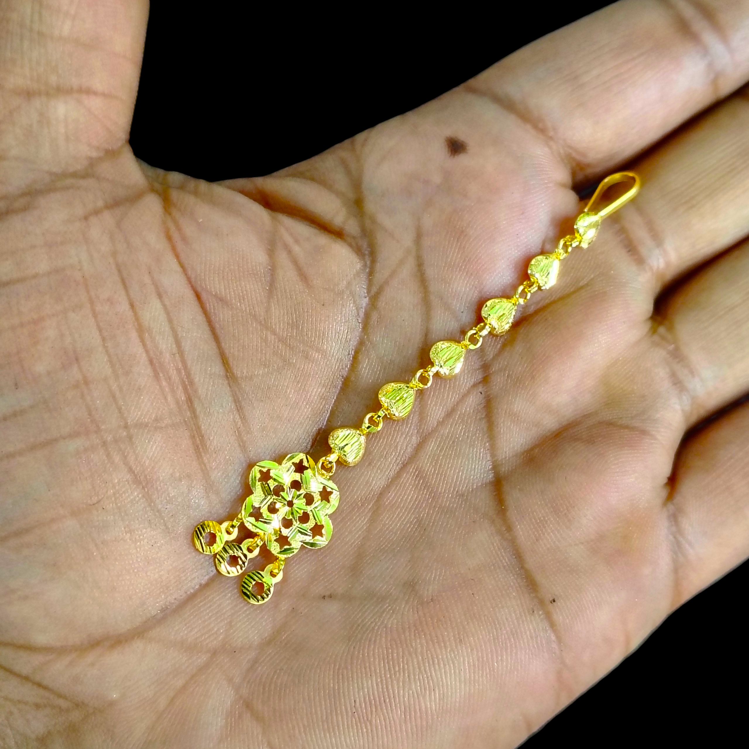 GOLD TICKLY- BIS CERTIFIED WGT: 1.160 GM APPROX HUID HALLMARK 375 9KT GOLD TICKLY (MANGTIKA) 1 PIECE FOR MARRIAGE.