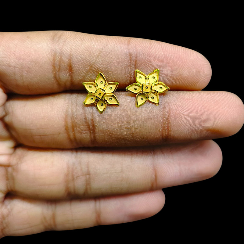 GOLD SUIDHAGA- (CYP7XY)-(JGV368) (WGT: 1.040 GM APPROX) BIS CERTIFIED HUID HALLMARK 9KT GOLD SUIDHAGA EARRINGS (1 PAIR) FOR WOMEN.