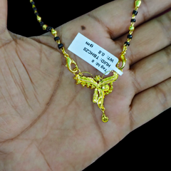 GOLD PENDANT- WGT: 0.800 GM APPROX 22KT HUID HALLMARK GOLD PENDANT MANGALSUTRA 1 PIECE WITH TASSEL.