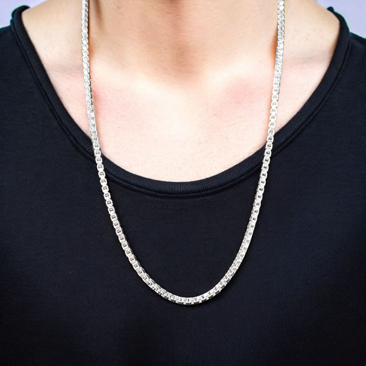(SLCN) SILVER CHAIN 21 INCH - 625 SILVER CHAIN WGT: 10.980 GM APPROX 1 PIECE (UNISEX DESIGN) FOR MEN AND WOMEN.